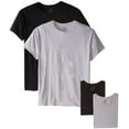 thumbnail image 1 of byFruit of the Loom Fruit Of The Loom Men's Crew Neck T-Shirt Pack Of 4 Black/Gray, Large 40"-42" Chest, 1 of 1