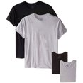 thumbnail image 1 of byFruit of the Loom Fruit Of The Loom Men's Crew Neck T-Shirt Pack Of 4 Black/Gray, XX-Large 44"-46" Chest, 1 of 2