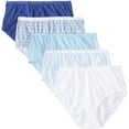 thumbnail image 1 of byHanes Hanes Women's Core Cotton Extended Size Brief Panty (Pack Of 5) (Assorted, 8), 1 of 1