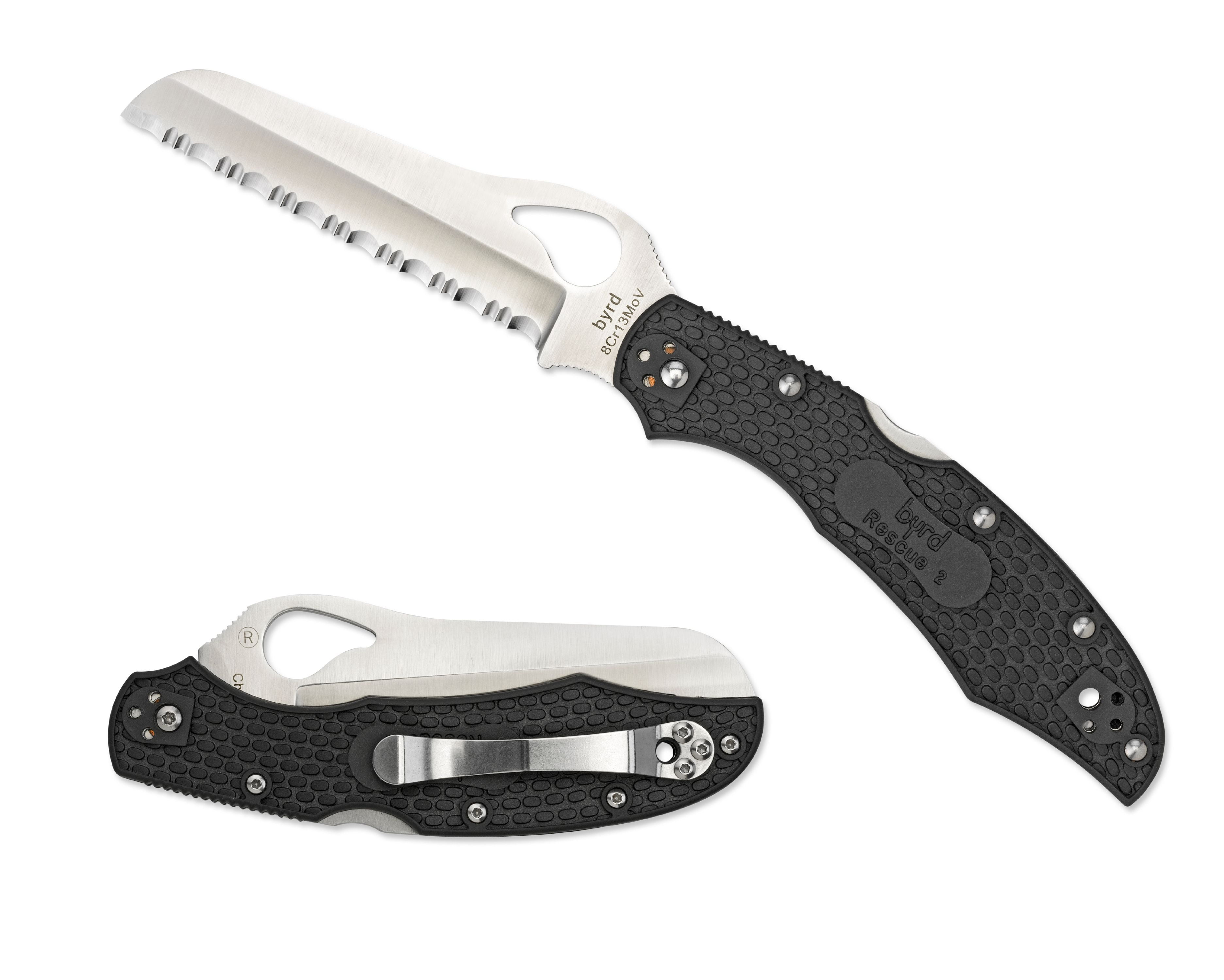 byrd Cara Cara 2 Rescue Lightweight Black FRN SpyderEdge Folding