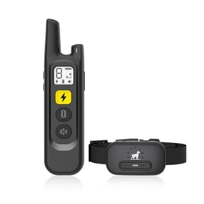 c 2-in-1 Remote Dog Training Collar & Wireless Electric Fence Waterproof Rechargeable E-Collar With Static, Vibration & Beep Modes For Medium Large Dogs