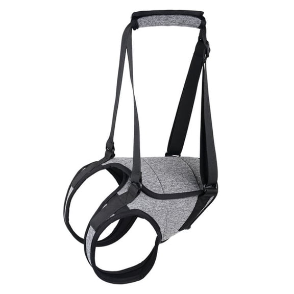 c Adjustable Dog Hind Leg Support Harness, Pet Rehabilitation Lift Sling, Mobility Assist Bracket For Injured, Elderly Dogs, Durable Portable Dog Recovery Walking Aid For All Lifestages,Gray,L