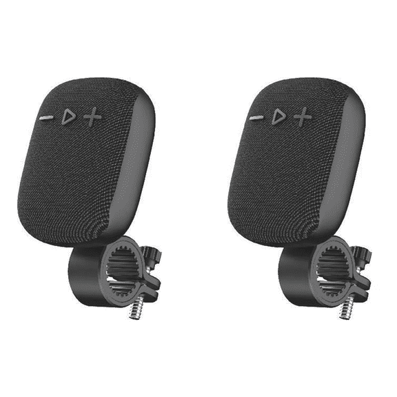 c Bluetooth Portable Speaker, Black, USB Cable, 2 Pack