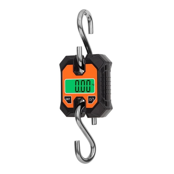 c Crane Scale 100kg/50g Weighing LCD Digital Industrial Electronic Hanging Scale Heavy Duty Stainless Steel Hook Scales ,Easy to Install