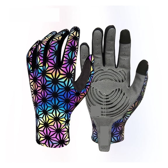 c Cycling Gloves Road Touch Screen Mountain Bike Gloves Pads Palm Full Finger Reflective Bicycle Mitts for Men Women ,Flexible and Comfortable