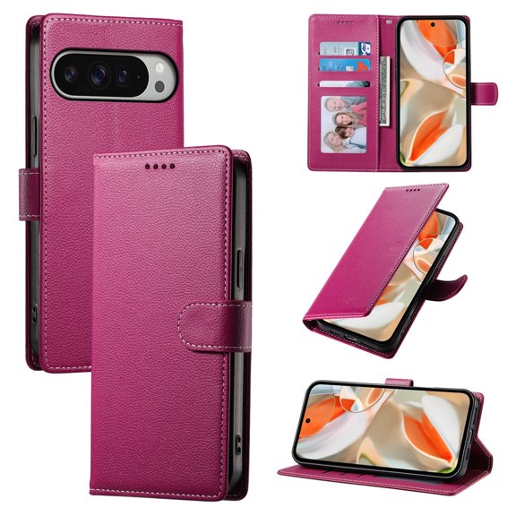 c For Google Pixel 8 Pro 8A Magnetic Closure PU Leather Folio Flip Phone Cover For Google Pixel 7Pro 7A 6A Etc