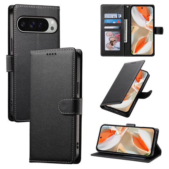 c For Google Pixel 8 Pro 8A Magnetic Closure PU Leather Folio Flip Phone Cover For Google Pixel 7Pro 7A 6A Etc