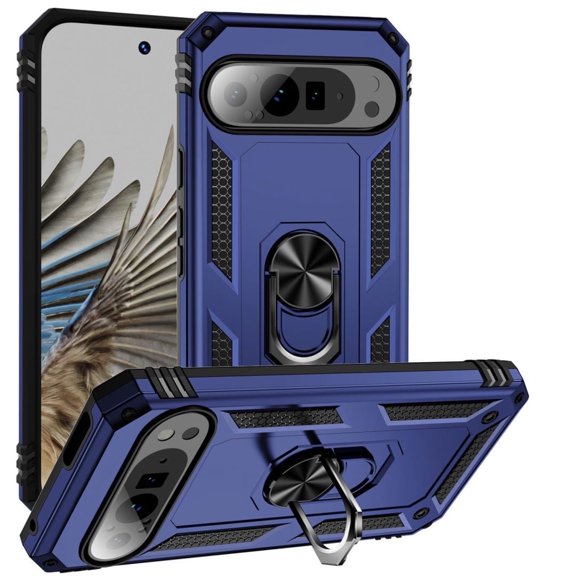 c For Google Pixel 9 / Pixel 9 Pro XL Case with Magnetic Kickstand Heavy Duty Shockproof Hard PC Shockproof Case