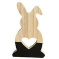 thumbnail image 1 of c Lovely Hollow Heart Wooden Rabbit Art Craft Children Gift Home Office Decor, 1 of 8