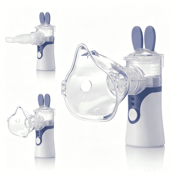 AJZIOJIRO Portable Humidifier Handheld Cool Mist Humidifier Compression Micro Mesh Steam Inhalation Machine