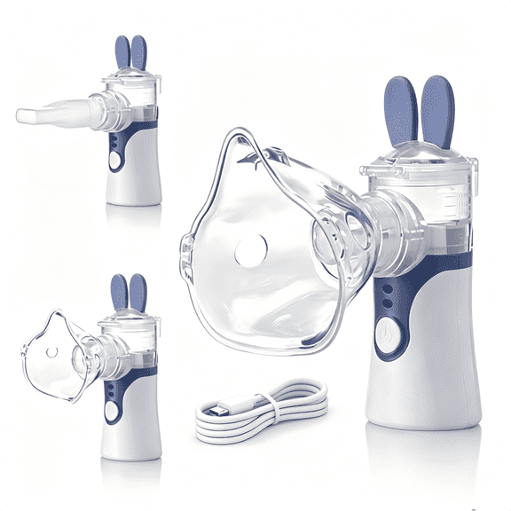 AJZIOJIRO Portable Humidifier Handheld Cool Mist Humidifier Compression Micro Mesh Steam Inhalation Machine