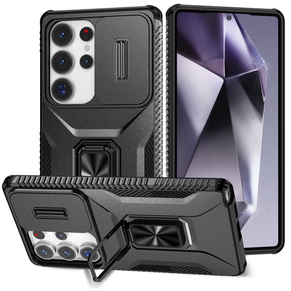 c For Samsung S23Ultra S23 FE Case with Slide Camera Cover, [Full ...
