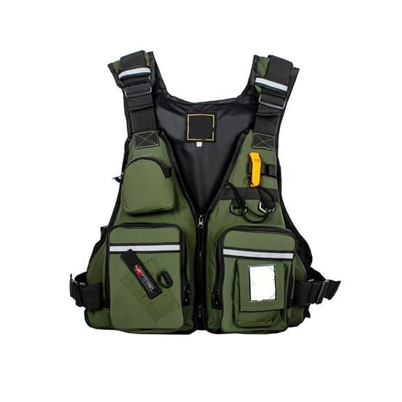 c Water Sports Fly Fishing Vest Jacket with Multiple Pockets and Bottle Holder