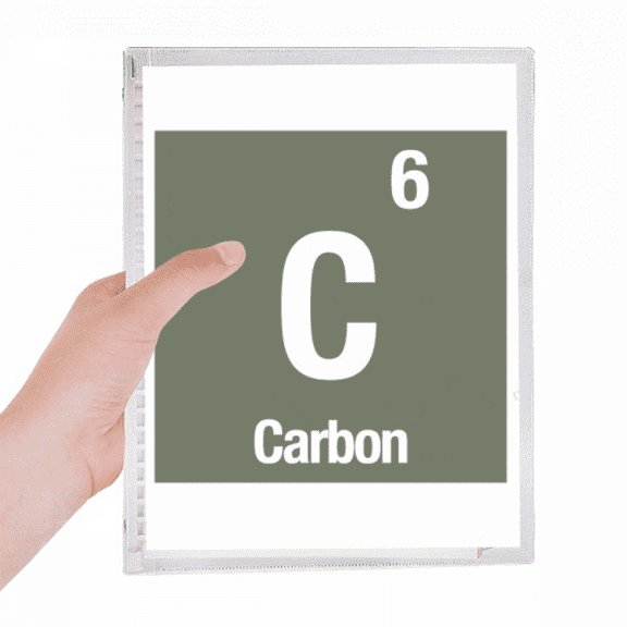 c carbon checal element science notebook loose diary refillable journal statiry
