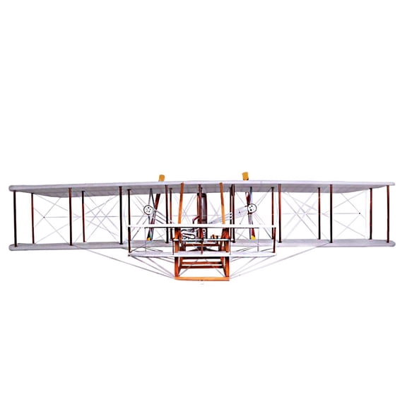c1903 Wright Brothers 8" Cedar Wood Replica Plane Model