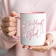 thumbnail image 1 of c1hild of God Mug Pink Coquette Aesthetic CH1Ristian Cup Watercolor B1Ows Sparkles Gift Faith Based Religious Mug Gift for d1aughter, 1 of 4