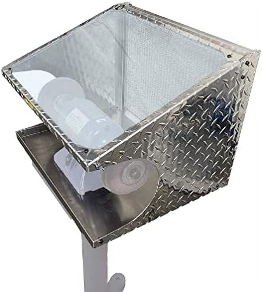 c2M Bench Grinder Aluminum Enclosed Eye Shield | Universal Safety ...
