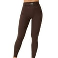 thumbnail image 1 of cFmduc Women's Belted Leggings High Waisted Buttery Soft Stretch Butt Lifting Solid Color Workout Yoga Pants, 1 of 5