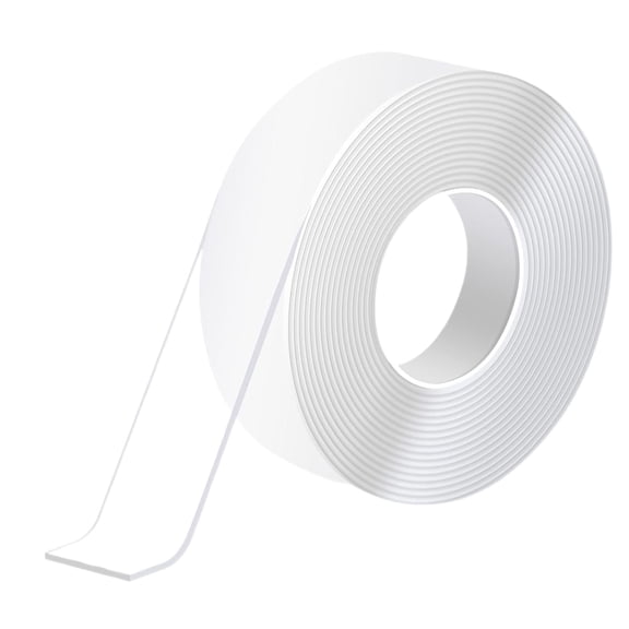 cHeavy Duty Nano Double Sided Tape, Removable Clear Adhesive Tape, Washable & Reusable Nano Grip Tape for Rug Fixing, Home Decor, Office Organization (6M/19.7FT)