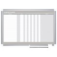 cMinc Horizontal in/Out Dry Erase White Board Planner, Wall