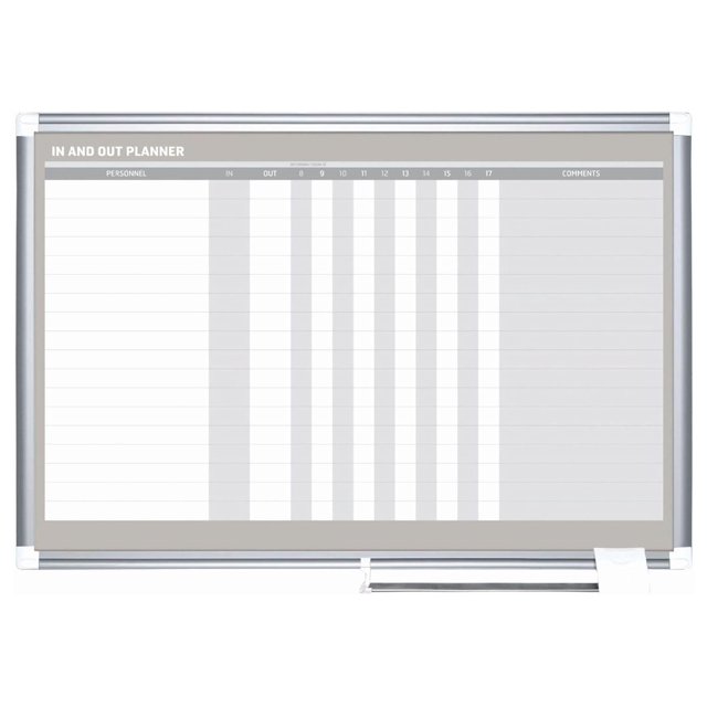 cMinc Horizontal in/Out Dry Erase White Board Planner, Wall