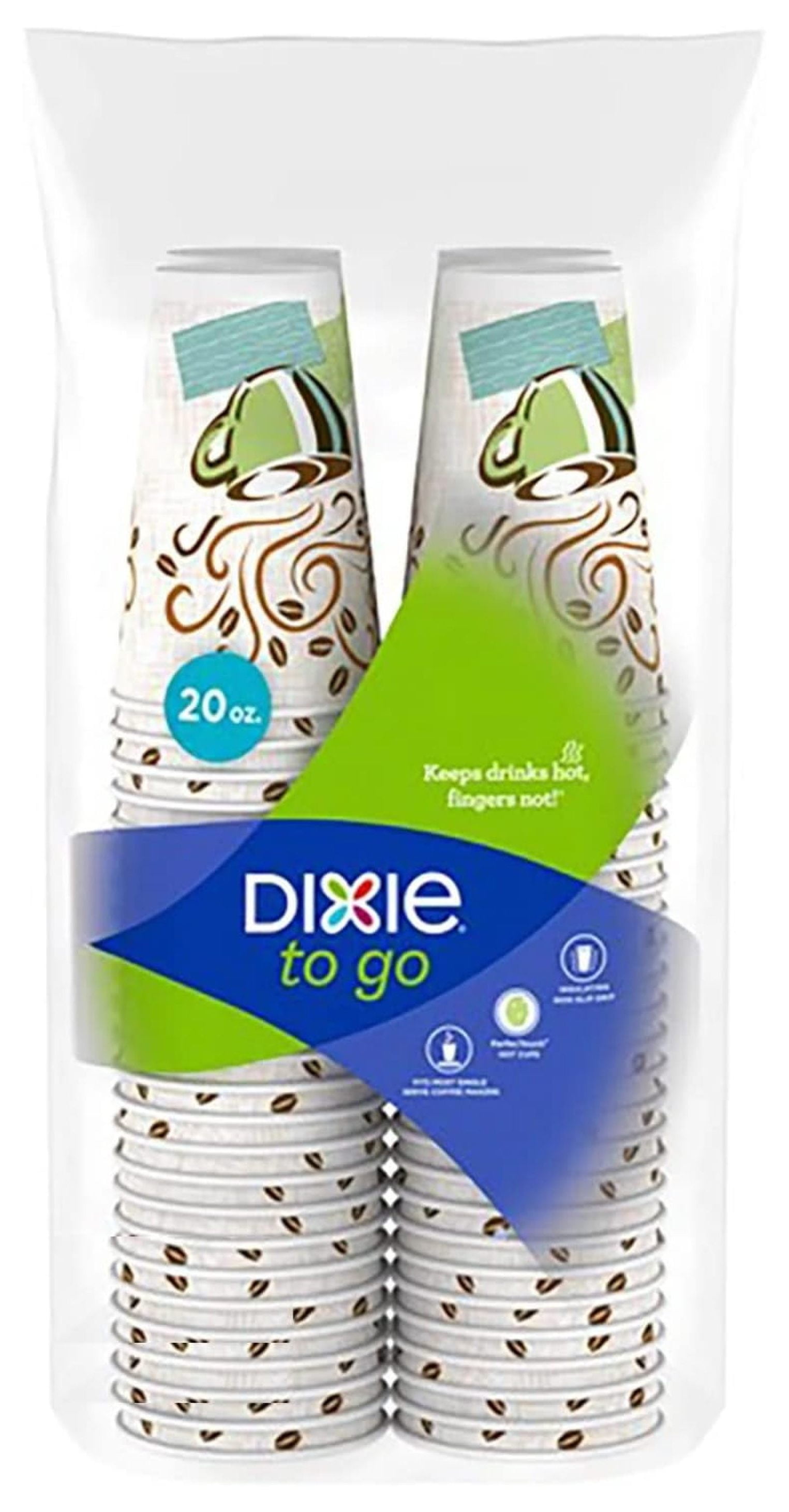 cMinc Insulated Hot/Cold Paper Cups, Coffee Haze, 20 Oz (92 Count ...