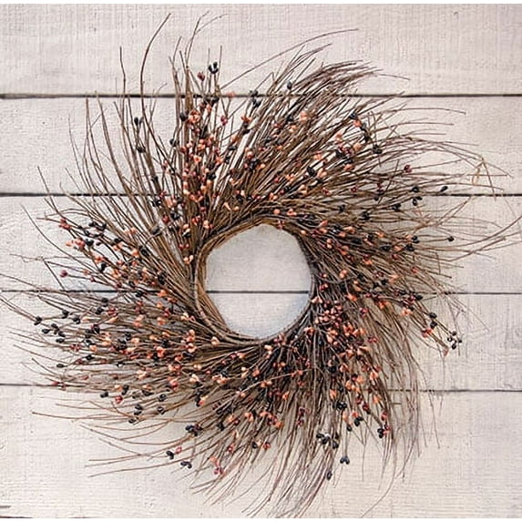 cWI gifts Pip Twig Wreath Rings - 16 inch - Wreath Decor for Front Door and candle Decorating - Primitive Mix