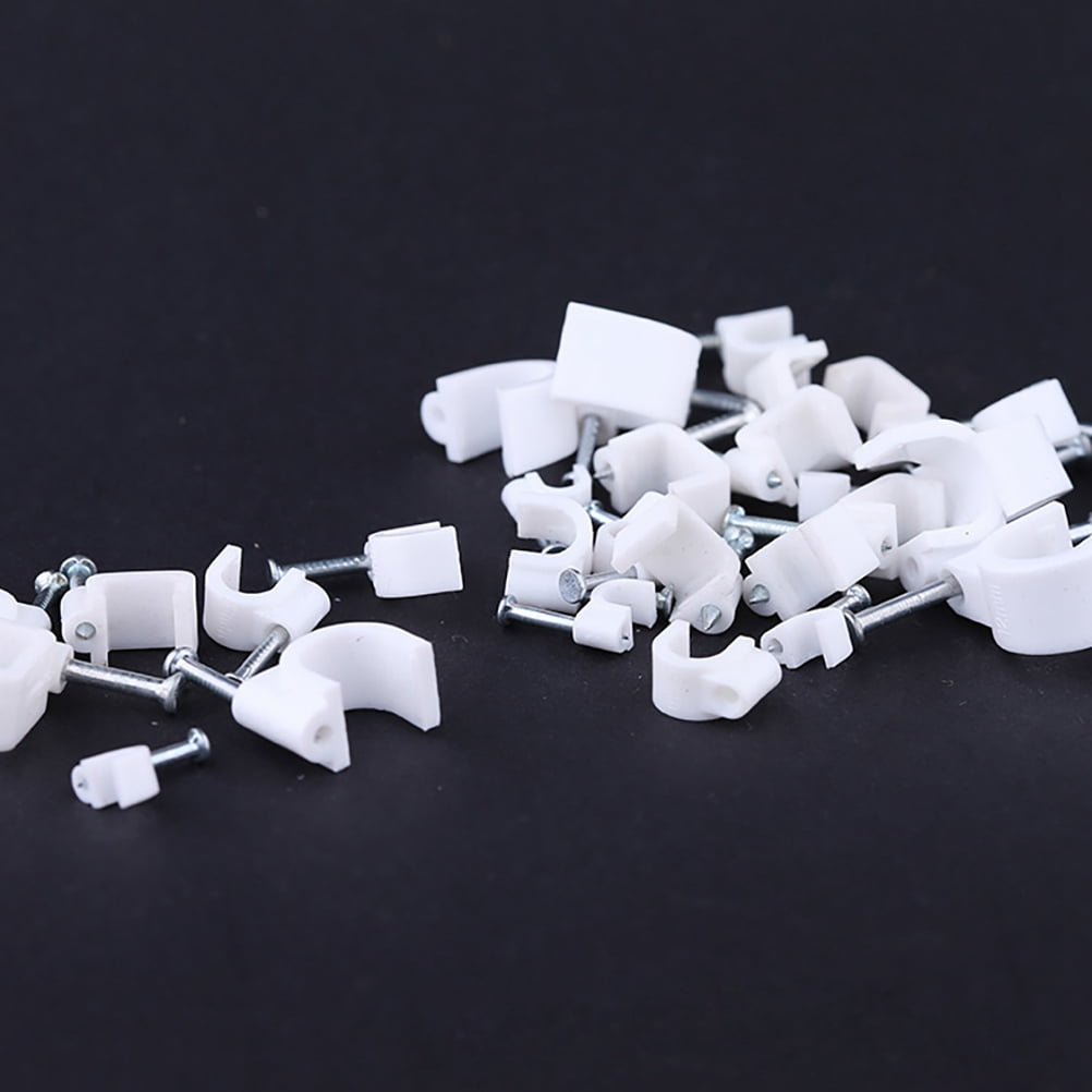 cable clips holder 200PCS Cable Tacks Nail In Clamps Cable Straps Wire