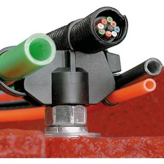 cable tie mount in black is installed onto a 0.44in stud nylon 6.6 - 500/CASE