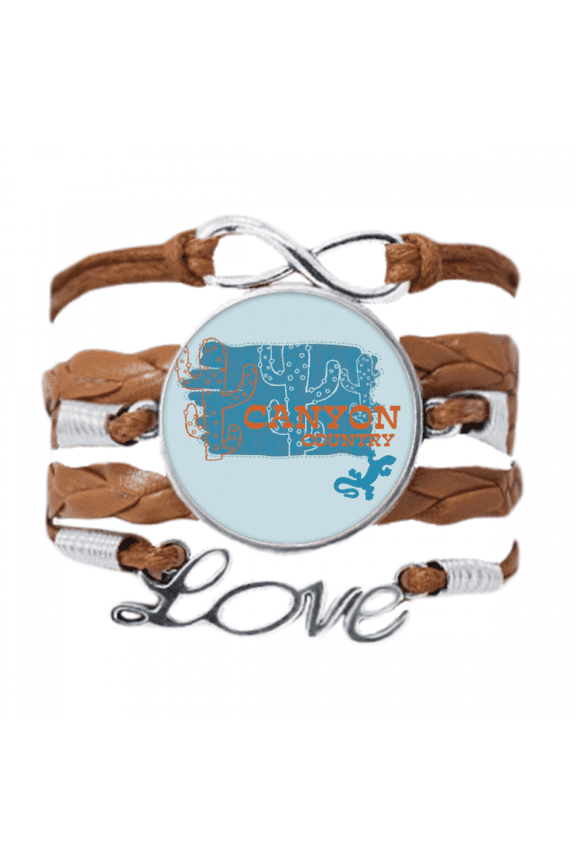 cactus succulents potted bracelet love chain ornament wristband