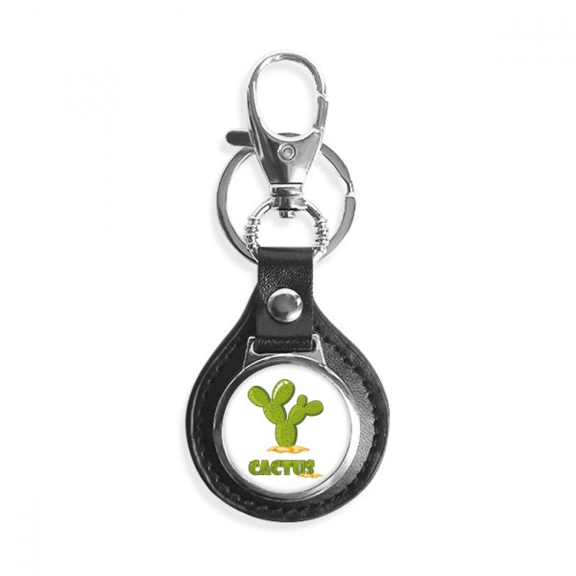cactus succulents potted green key link chain keyholder finder hook metal