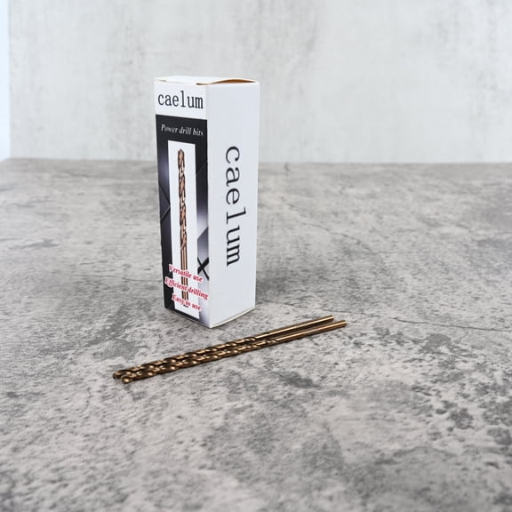 CAELUM Power drill bits High-Speed Steel, 3 x 0.2 inches, for Wood, Metal, and Plastic (Gold)