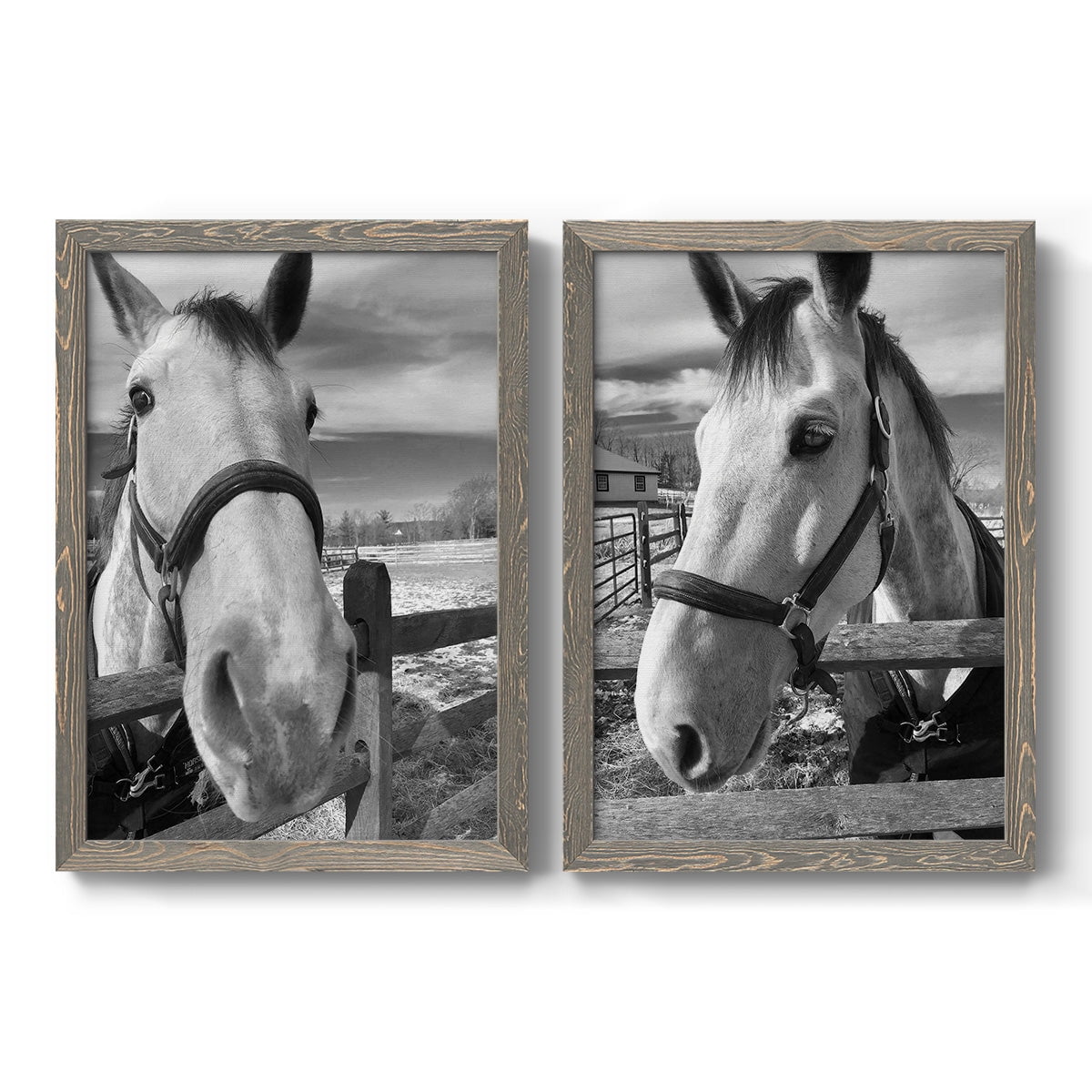 Caen - Premium Framed Canvas 2 Piece Set - Ready to Hang