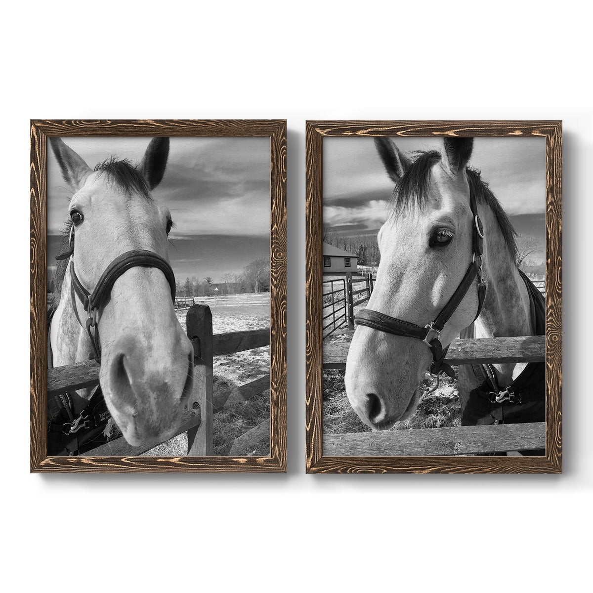 Caen - Premium Framed Canvas 2 Piece Set - Ready to Hang