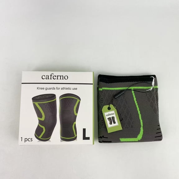 caferno Knee guards for athletic use, Basketball Baseball Knee Brace Knee Support, Collision Avoidance Kneepad Compression Knee Sleeve for Volleyball Football Cycling Running-1 pcs ( L)