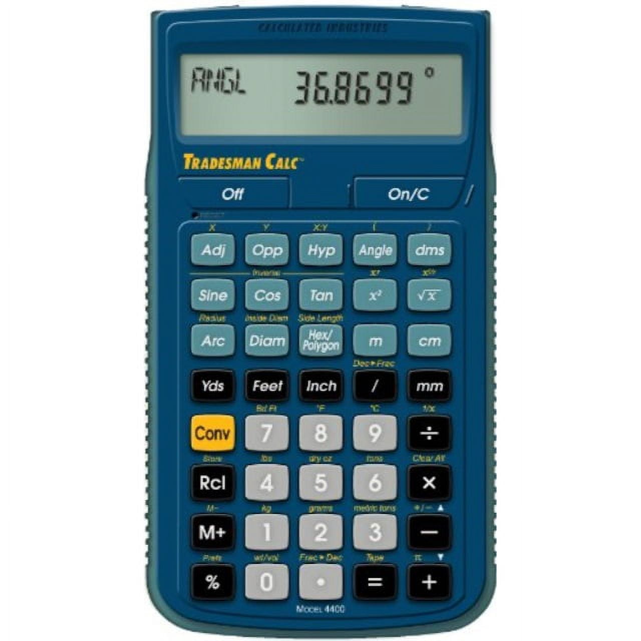 calculated industries 4400 tradesman calc trades math and conversion calculator