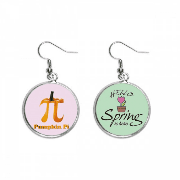 calculation mathematical pi pumpkin decoration dangle season sp earring jewelry