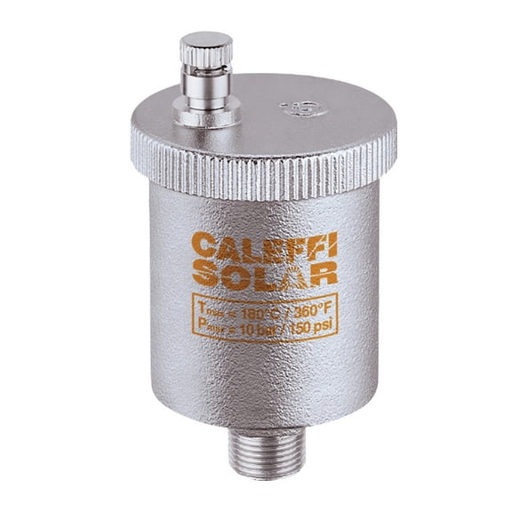 (Price/Each)Caleffi 250041A Automatic air vent 1/2" NPT male, for solar systems
