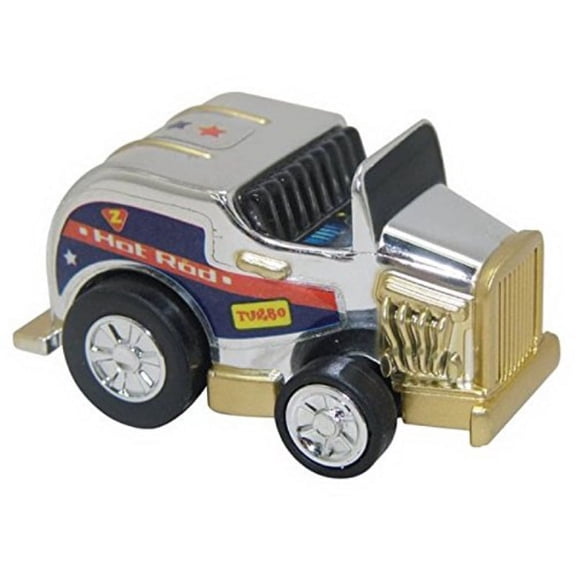 california creations 20053 z pullbacks car toy upshot rods, hot rod, multicolor