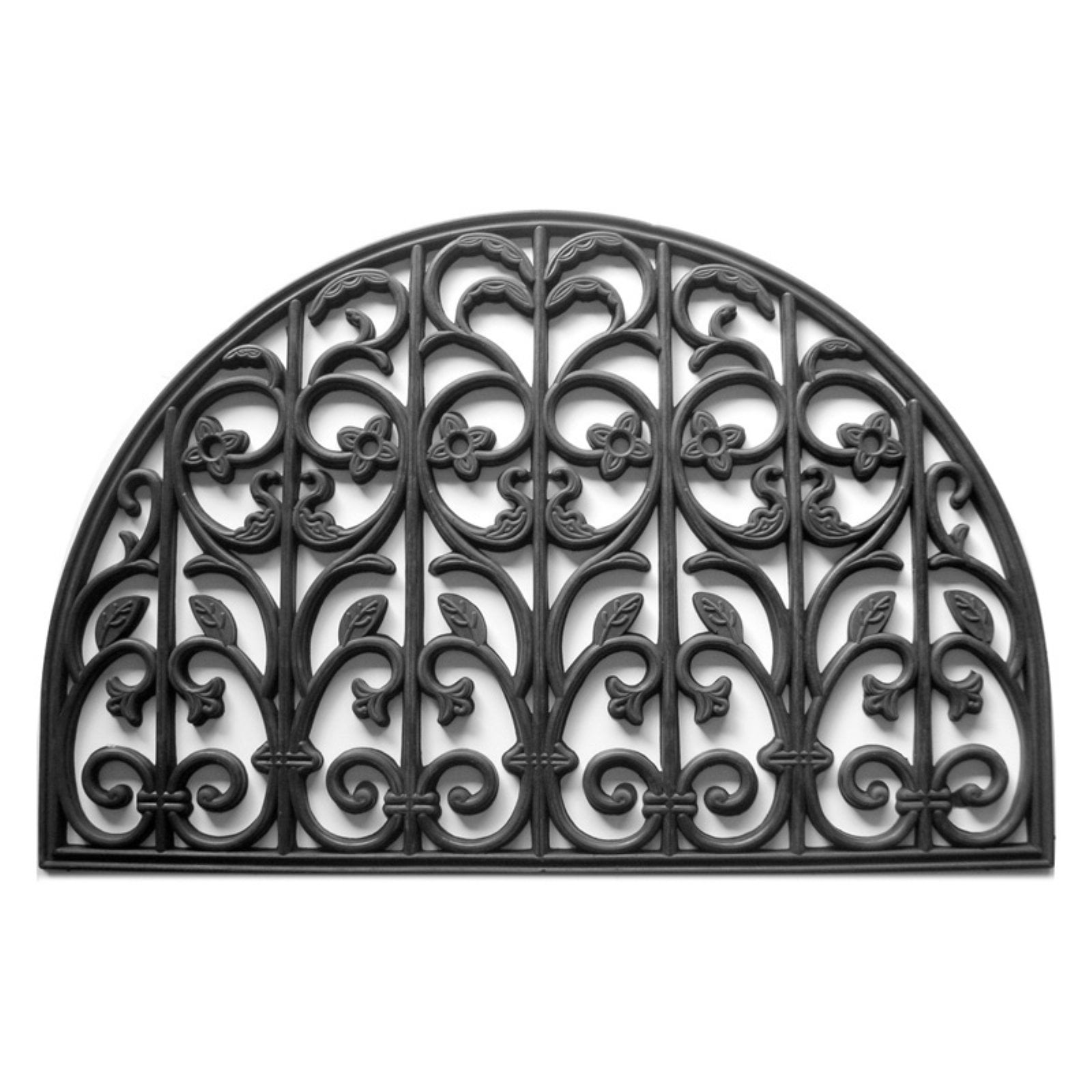 Calloway Mills 900102436 Carrington Rubber Doormat, 2' x 3' black