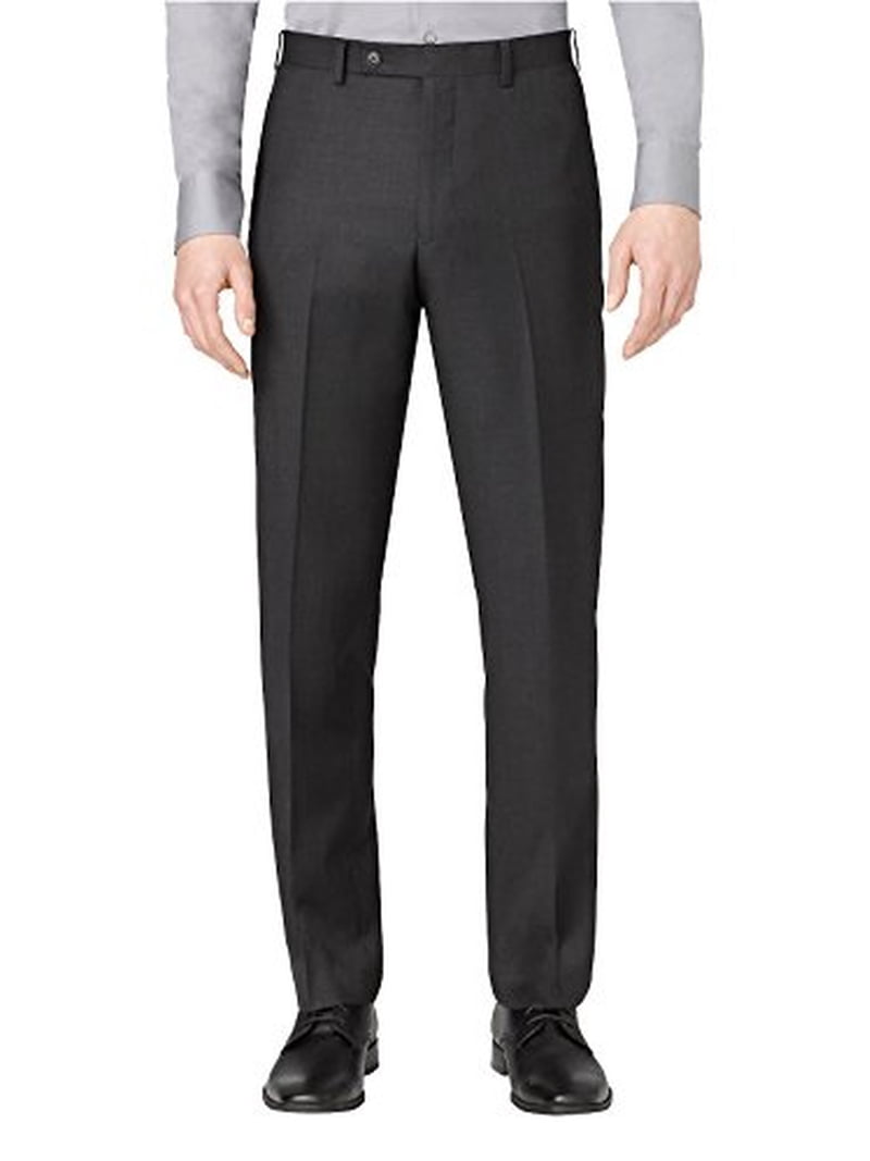 Calvin Klein Charcoal Calvin Klein X-Treme Slim Fit Dress Pants For  Men-32L32 - Walmart.com