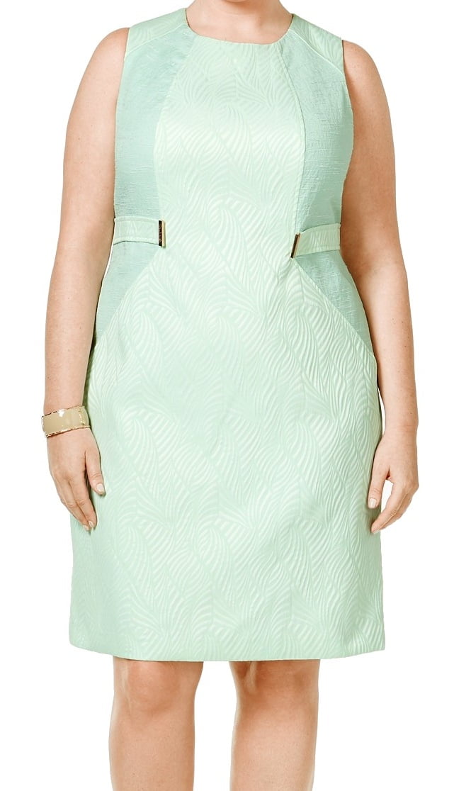 green emerald velvet dress Calvin Klein Womens Jewel Neck Knee Length Midi Dress Green 2 at Amazon  Women's Clothing store