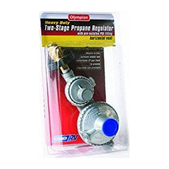camco 59333 horizontal two stage propane regulator with pol