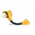 thumbnail image 1 of camco heavy duty locking female powergrip adapter with innovative 90 degree bend design - 50 amp standard male / 50 amp 18" (55562), 1 of 1