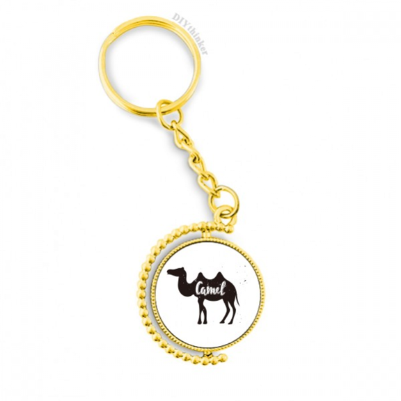 camel black and white animal metal connector key chain  accessory en keyholder