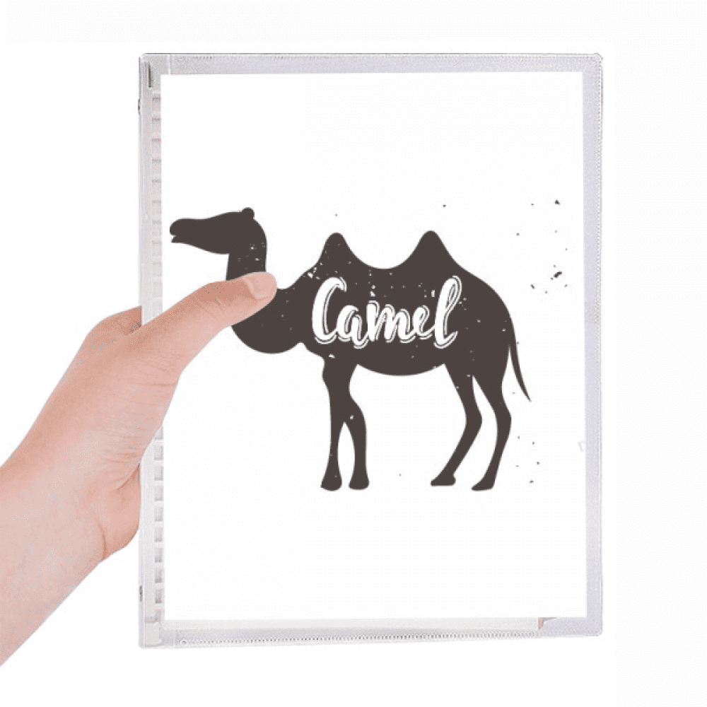 camel black and white animal notebook loose diary refillable journal ...