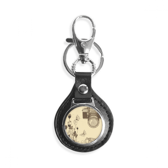 camera rose nice style key link chain keyholder finder hook metal