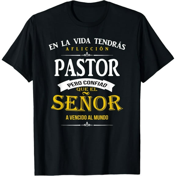 camisa cristianas para pastor Spanish christian T-Shirt