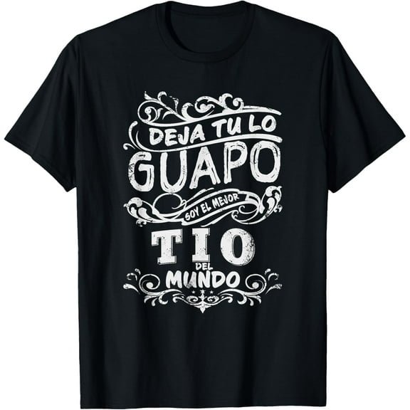 camisa de Hombre el Mejor Tio del Mundo para Dia del Padre T-Shirt