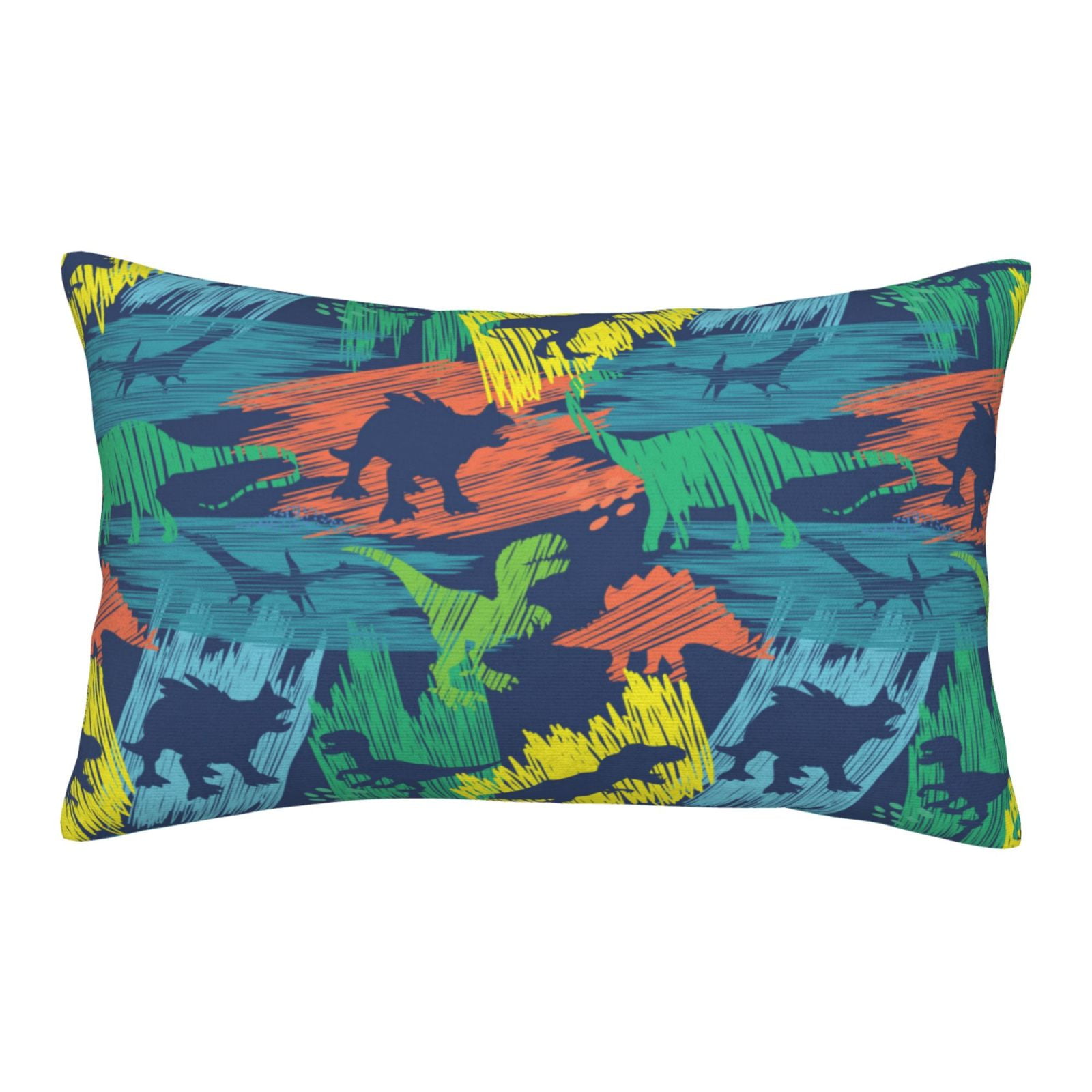 camouflage Dinosaur print Throw Pillow Covers 16" x 24" , Decorative